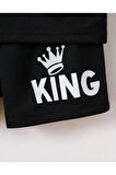 Çocuk Tasarım King Baskılı T-Shirt Şort Alt Üst Takım