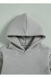 Erkek Çocuk Kapüşonlu Takım BE DIFFERENT Baskılı 3 İplik Şardonlu Sweatshirt - Eşofman Takım