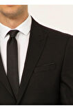 Normal Bel Slim Fit Siyah Erkek Takım Elbise Tk1020000242