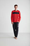 U.S. POLO ASSN. Erkek Yuvarlak Yaka Pijama Takımı 18721