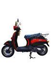 Turtle 50 Benzinli Scooter - Siyah/Kırmızı