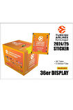 Promo Pack 2024-25 Turkish Airlines EuroLeague Panini Official Sticker 1 Kutu (36 Paket-180 adet)
