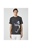 3sam10088hk Gri 023 Erkek Pamuk Jersey T-shirt