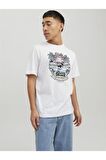 Jack & Jones Kuru Kafa T-shirt Jorbeachbone Erkek Tişört 12234309