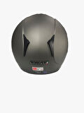 Sway 715 Solid Şeffaf Vizörlü Yarım Motosiklet Scooter Kaskı XL Beden Matt Titanium