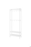 Mackapar Metal Portmanto - Askılık - Beyaz - 78x32x200 Cm