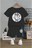 Çocuk Tasarım Herbie 53 Number Baskılı T-Shirt Şort Alt Üst Takım %100 Pamuk