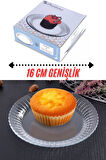 Paşabahçe frezya pasta tabak - 12 li pasta sunum tabağı 16 cm.yuvarlak 10708