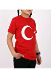 unisex çocuk türk bayrağı t-shirt/ türk bayrağı t-shirt/ay yıldızlı t-shirt
