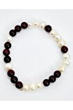 Inci - Lal Garnet Doğal Taş Bileklik 8 Mm