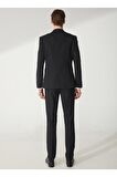 Süvari Normal Bel Slim Fit Siyah Erkek Takım Elbise Tk1006900236