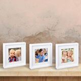 Nobbystar Yapışkanlı Sök-Tak Paspartulu Beyaz 14x14cm POLA Kare Fotoğraf Çerçevesi - 6'lı Paket