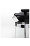 French Press 0,4 Litre Cam/paslanmaz Çelik Yükseklik: 17 Cm Çap: 8 Cm