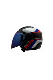 AIRFLOW 2 RUSH BEYAZ-MAVİ-KIRMIZI KASK