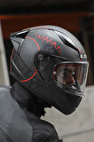 Rapid 2 Race Takaroa Mat Si?yah-kirmizi Kask