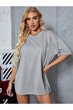 Unisex pamuk Oversize Boyfriend T-shirt