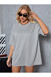 Unisex pamuk Oversize Boyfriend T-shirt