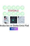 20'li  Beyaz Fosforlu Araba Kapı Tampon Bagaj  Darbe ve Ses Emici | 20 Adet Araç Dış Sistem Pad