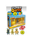 Stumble Guys Seri 1 - 3D Mini 3 lü Figür Seti - 3 ADET Hatshepsut Anubis Krom Goldheart - 5 cm