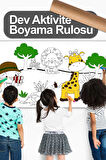 Safari Temalı Aktivite Boyama Kağıdı 2.5 Metre Rulo - Bebek Ve Çocuk Için Eğitici Aktivite Kağıdı