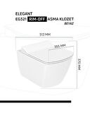 Creavit Elegant Rim-off Asma Klozet + Yavaş Kapanır Kapak