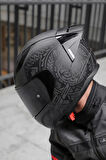 Rapıd 2 Race Takaroa Mat Siyah Kask + Spoiler