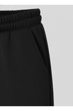 Çocuk Erkek Kapüşonlu Takım BLACK Baskılı 3 İplikli Sweatshirt - Eşofman Takım