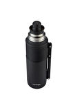 Thermal Bardaklı Çelik Termos 1.2lt Siyah