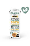 Soya Sütü Glutensiz Bitkisel Bazlı Laktozsuz Vegan Şekersiz 1 L x 6 Adet