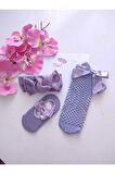 Kız Bebek/çocuk Ribana Bandana / Babet Çorap Ve File Çorap Seti