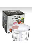 Yakut 5 Bıçaklı Ipli El Rondosu İpli Çekmeli El Blender Sebze Meyve Doğrama Robotu 2360