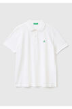 Erkek Beyaz Regular Fit Kısa Kollu Polo Tshirt