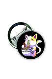 Kawaii Cat Ramen Anime Buton Rozet