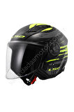 AIRFLOW 2 BRUSH SİYAH-NEON SARI AÇIK KASK