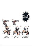 Toys SMB-7600741402 Mickey Baby Üç Tekerlekli 3 İn 1  Şık Görünümlü Bebek Arabası