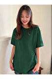 Unisex pamuk Oversize Boyfriend T-shirt