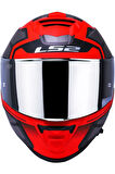 Storm 2 Faster Mat Kırmızı Fullface Motosiklet Kaskı Gri Camlı
