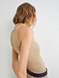 Halter Yaka Atlet Fitilli Slim Fit