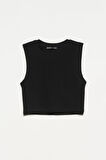 Dilvin Kadın Pamuklu Crop Top T-shirt - 30125
