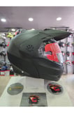 TOURMAX X MATT BLACK(Mat Siyah) Çeneden açılır kask