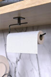 3'lü Banyo Seti, Siyah Kare Havluluk, Wclik ve Peçetelik, Banyo Aksesuarları, Ev Aksesuarları