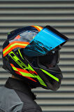 Stream Evo Reflex Mavi Turuncu Kask + Dahili Bluetooth Kulaklık