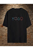 - Baskılı Oversize T-shirt Play