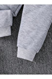 Çocuk Oversize Kapüşonlu Eşofman Takımı Basic İçi Pamuklu