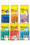Meo 6’lı Karma Paket (4x15 Gr) Ek Besin Ve Kedi Ödülü - Ödül Maması 360 Gr