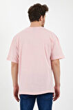 Unisex Pamuklu Turuncu Bisiklet Yaka Oversize T-shirt