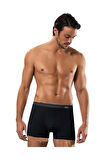 Erkek Siyah Compact Düz Boxer 5210