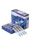 Bosch Fıat Stilo 1.6 16v (01.2004 - 12.2007) Nikel Itriyum Buji Takımı 4 Adet