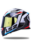 Storm 2 Racer Mavi-kırmızı Kask