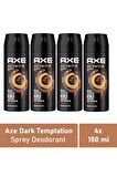 Erkek Deodorant Dark Temptation 150 Ml - 4'lü Avantaj Paketi
